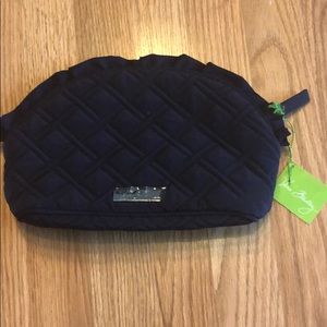 Vera Bradley large ruffle cosmetic bag
